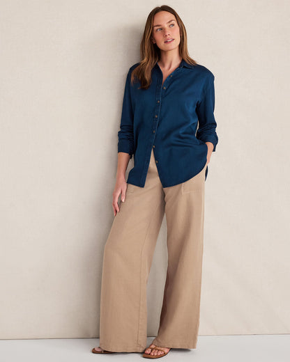 THE DAILY SHIRT IN INDIGO TWILL | Talbots