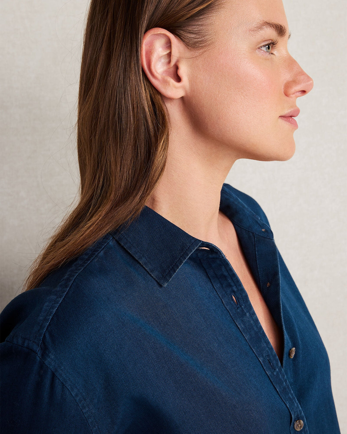 THE DAILY SHIRT IN INDIGO TWILL | Talbots