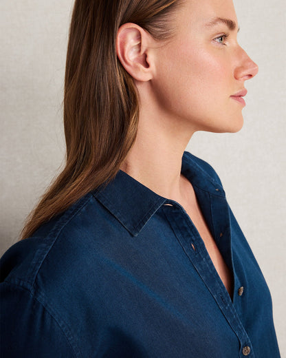 THE DAILY SHIRT IN INDIGO TWILL | Talbots