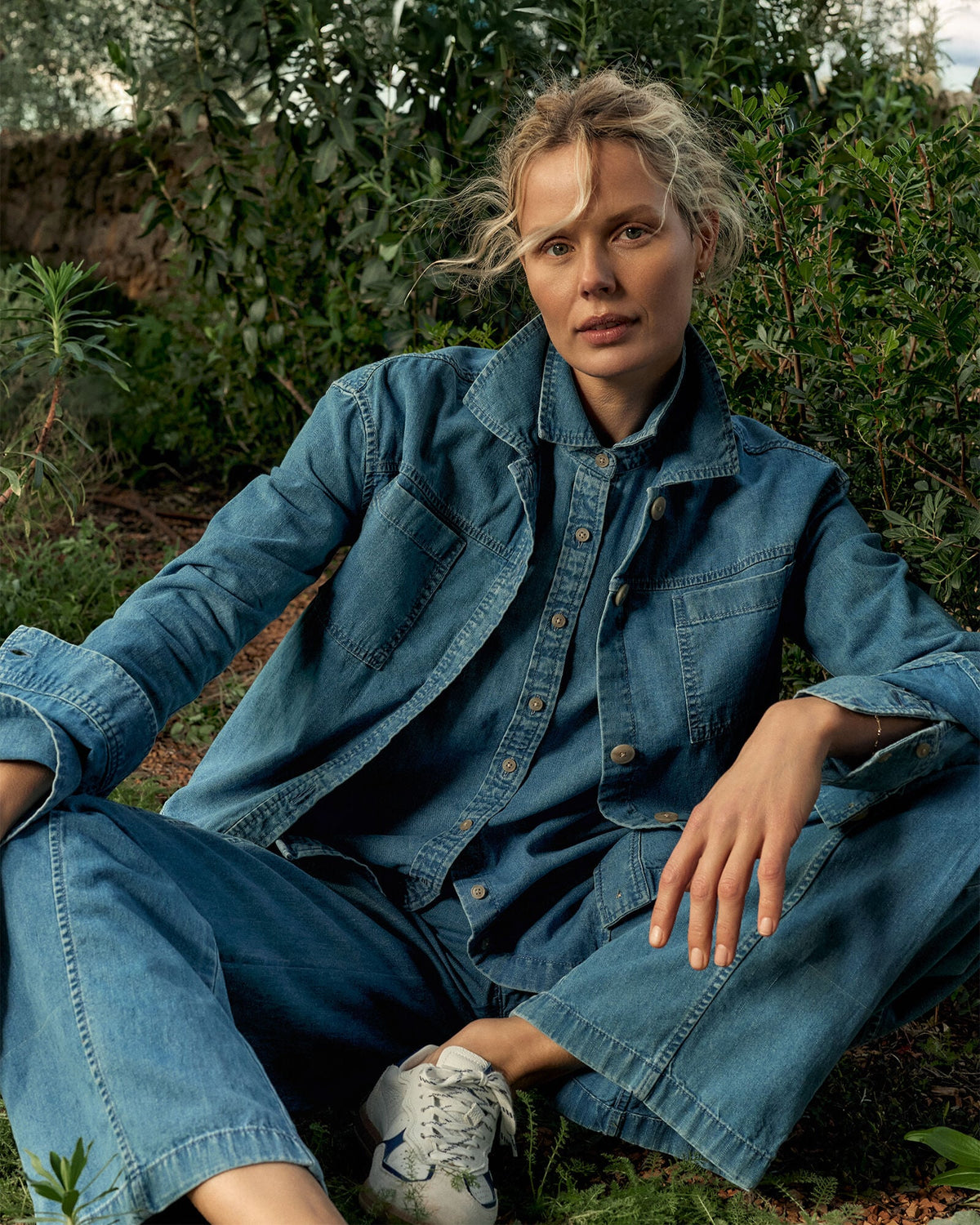 ORGANIC COTTON DENIM BOXY JACKET | Talbots