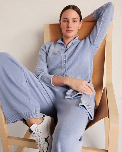 ORGANIC COTTON ROLL NECK CARDIGAN | Talbots
