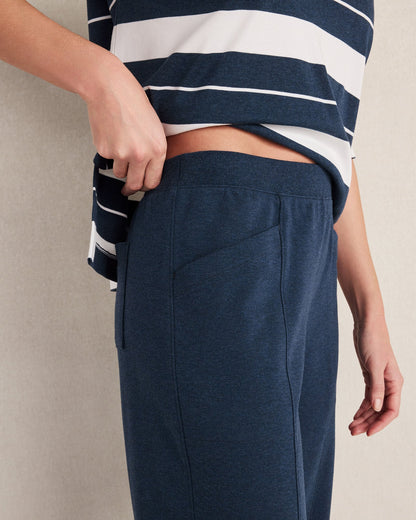 ORGANIC COTTON INTERLOCK BARREL LEG PANTS | Talbots