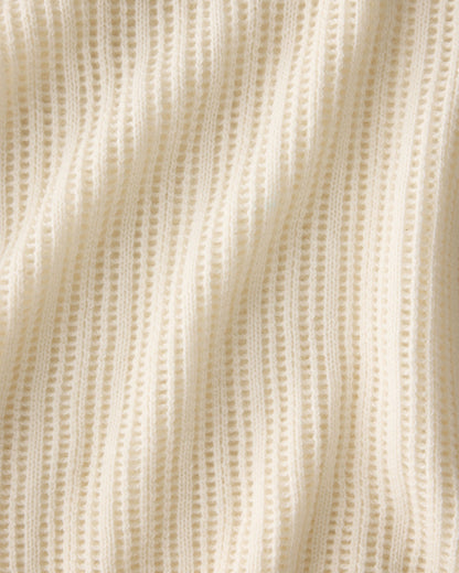 WOOL AND CASHMERE POINTELLE ROLL NECK SWEATER | Talbots
