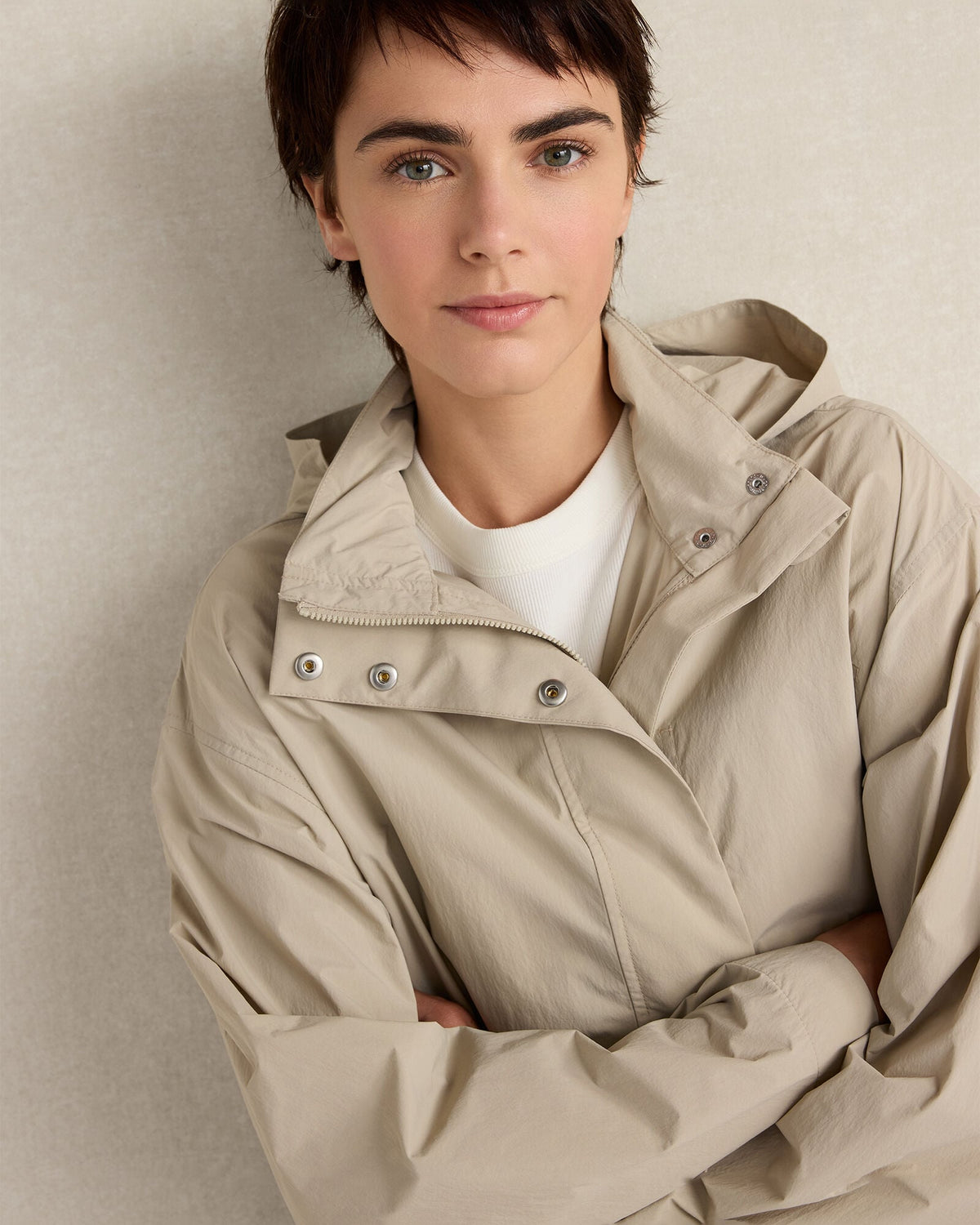 CRINKLE NYLON PACKABLE JACKET | Talbots