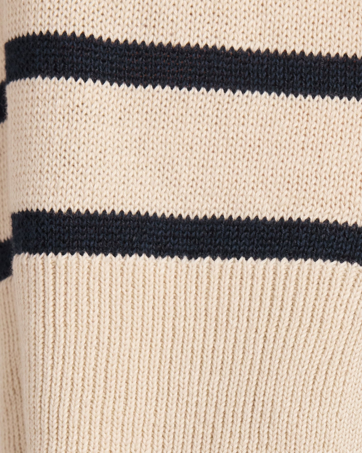 ORGANIC COTTON LINEN STRIPE CREWNECK | Talbots