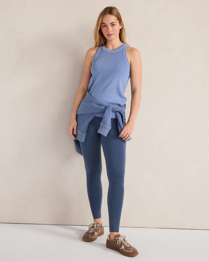 GARMENT-DYED ORGANIC COTTON RACERBACK TANK | Talbots