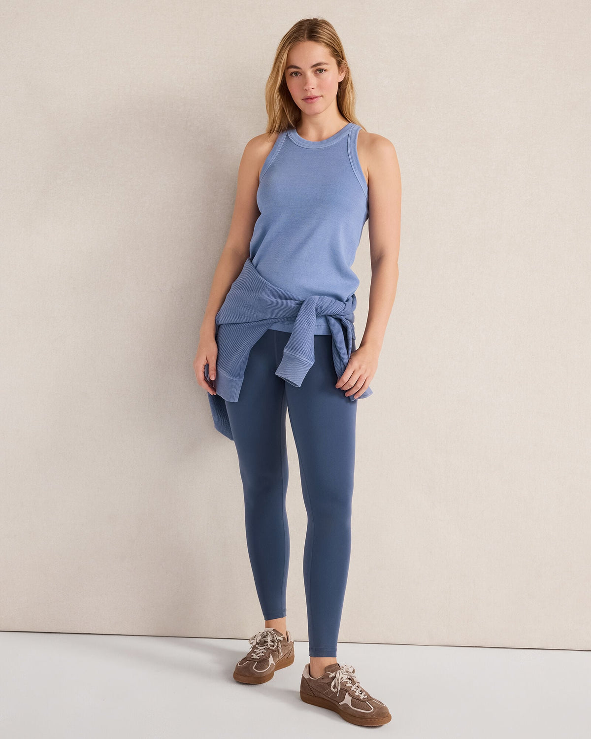 GARMENT-DYED ORGANIC COTTON RACERBACK TANK | Talbots