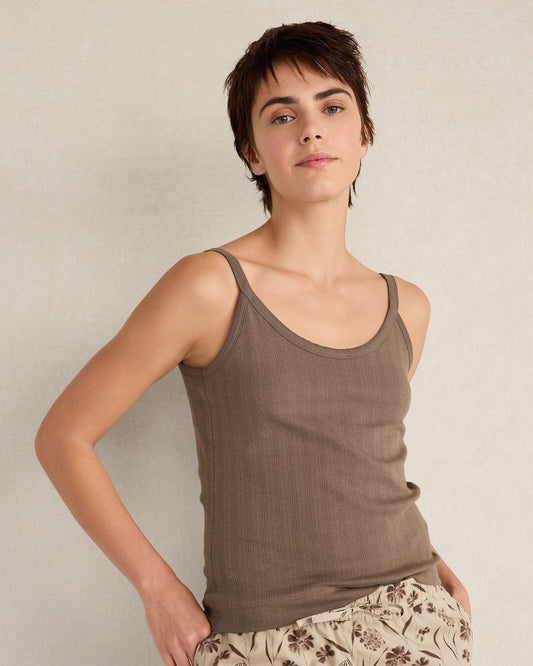 ORGANIC COTTON POINTELLE CAMI | Talbots