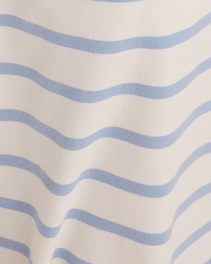 BRUSHED COTTON INTERLOCK STRIPE PANTS | Talbots